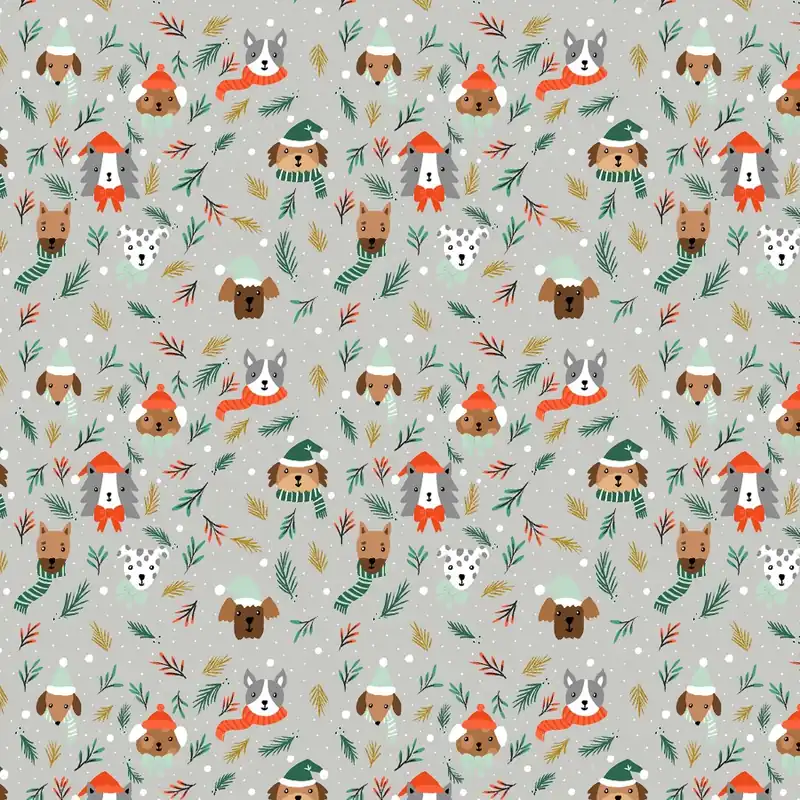 Merry Pawmas Holiday Barkmas Tree Silver Metallic Schnäppchen