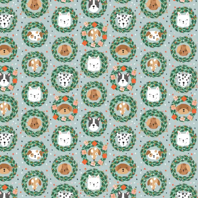 Kostenloser Versand Merry Pawmas Holiday Bark and Bough Sky