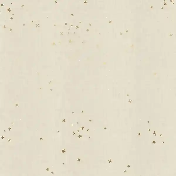 Neu Im Sortiment Cotton and Steel Basics – Freckles Unbleached Metallic