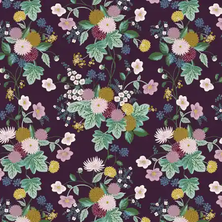 Nur Für Kurze Zeit Rifle Paper Dahlia Aubergine