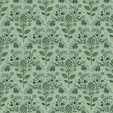 Rifle Paper Dahlia Artichoke Sage Metallic Neue Kollektion