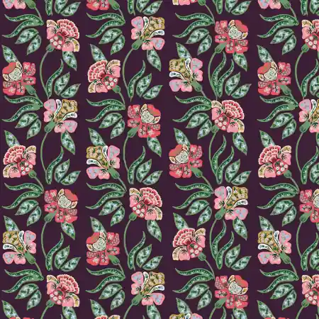 Rifle Paper Dahlia Posy Aubergine Sonderaktion