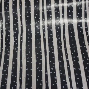 Im Trend Wachstuch Echino Dreieck schwarz