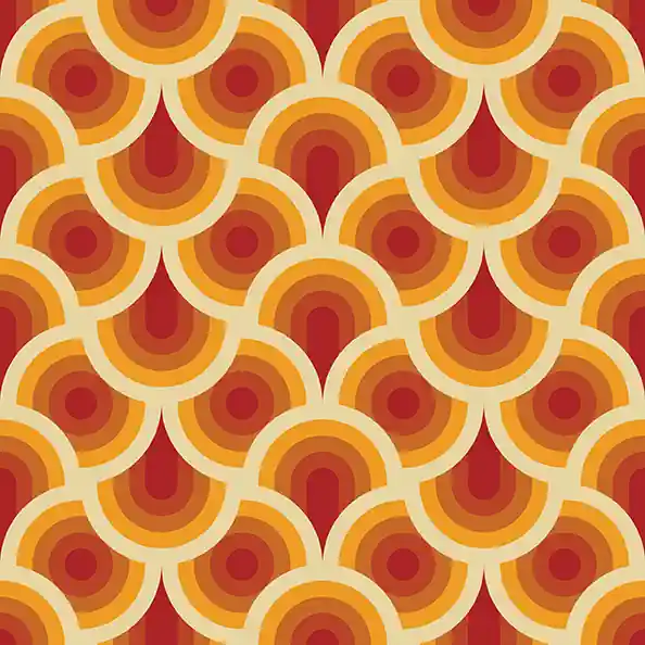 Ab Werk Retro Geos by Leanne Friedberg Rainbow Wand red