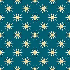 Rabatt Retro Geos by Leanne Friedberg Shine Bright Blue