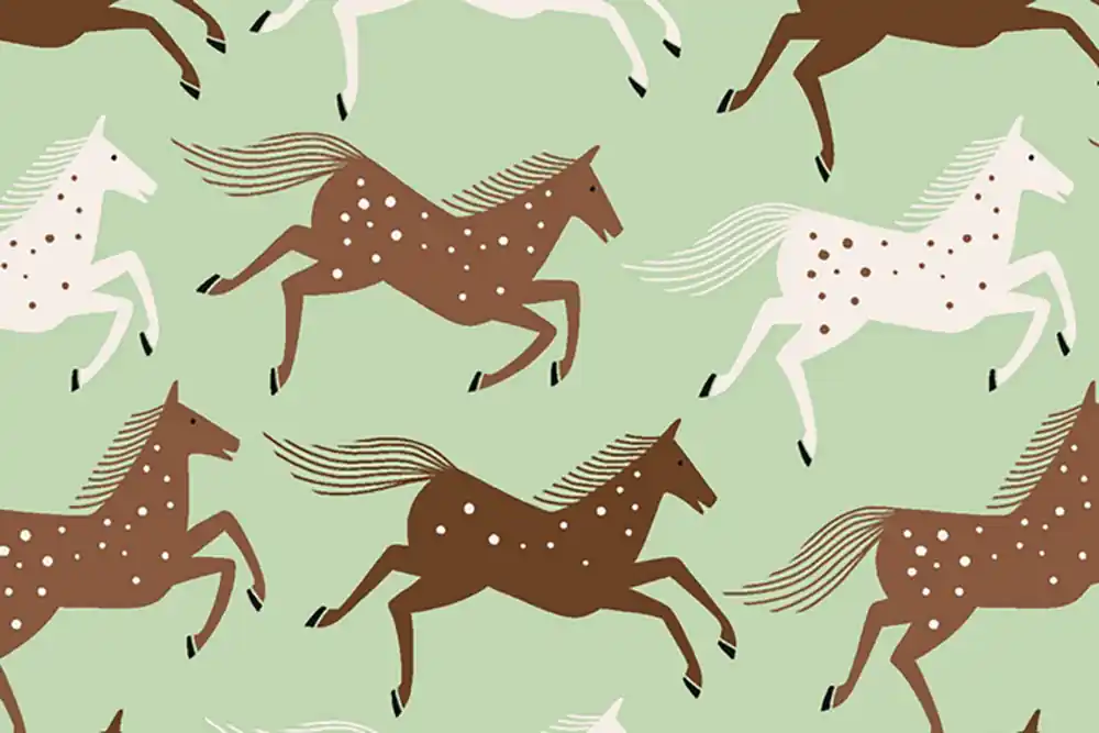 Gratis Versand Wild & Free Loes van Oosten Wild Horses Reflection