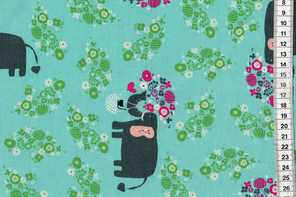 Kawaii Nakama I heart Elephants turquoise Preiswert