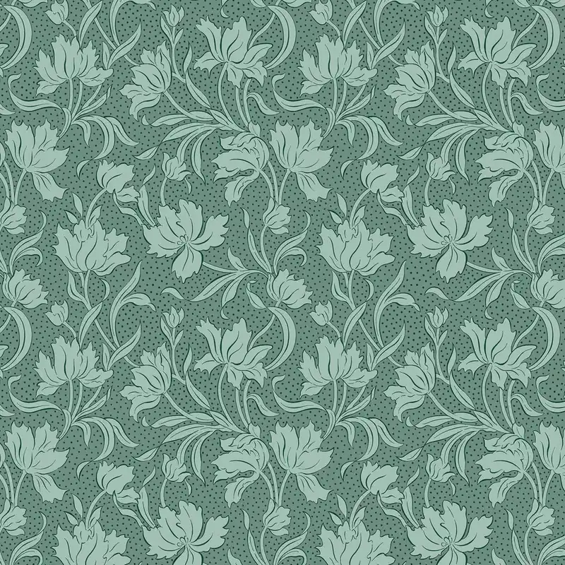 Liberty London Quilting Cotton Craft Garden Crafts Bloom green Letzte Chance