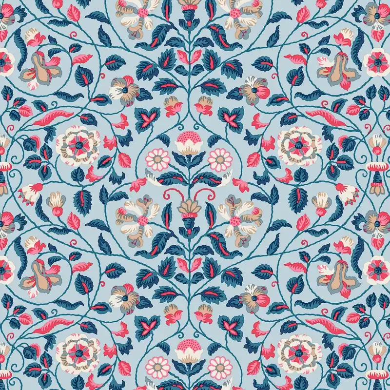 Liberty London Quilting Cotton Craft Garden Tapestry Trail blue Jetzt Kaufen