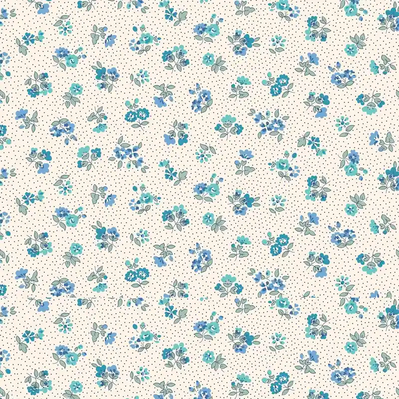 Liberty London Quilting Cotton Flora Nostalgia Flora Beatrice Blue Online Kaufen