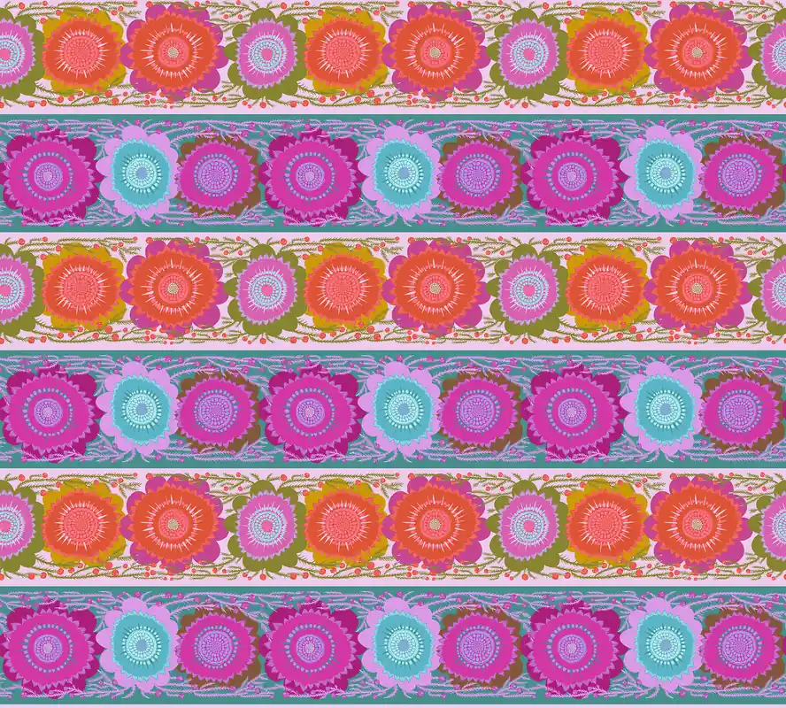 Anna Maria Parry Perennial Borders Line Dance Bouquet Handgefertigt