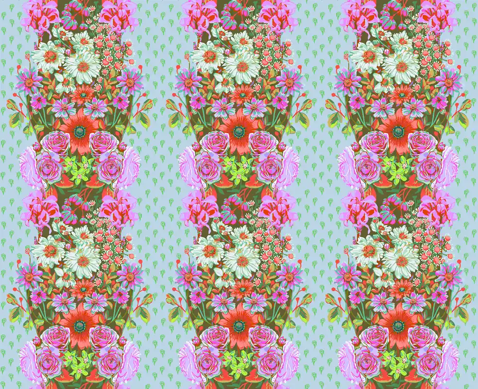 Schneller Versand Anna Maria Parry Perennial Borders Line Dance Seafoam