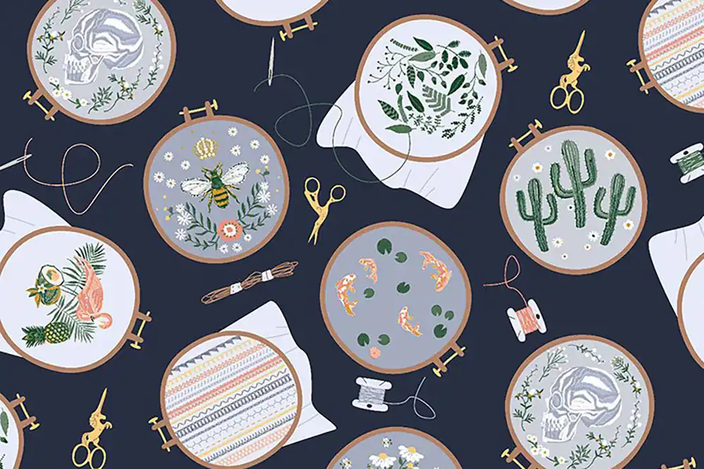 Sew on & Sew Forth Dear Stella Embroidery Hoops Patriot Wochenendangebot