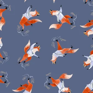 Saisonangebot Wild Winter by Rae Ritchie - SKATING FOXES MOONLIGHT