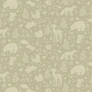 Direkt Vom Hersteller Dear Stella Fabrics Little Forest Nina Stajner The Forest Seafoam