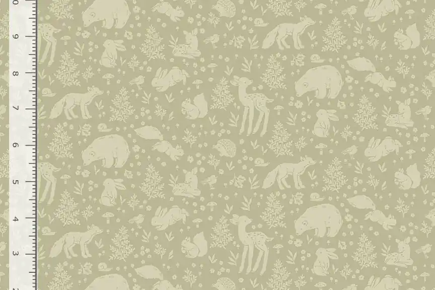Direkt Vom Hersteller Dear Stella Fabrics Little Forest Nina Stajner The Forest Seafoam