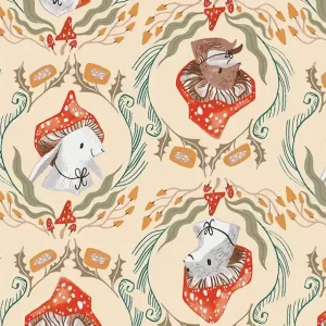 Direkt Vom Hersteller Dear Stella Fabrics Little Rae Ritchie Funghi Caps Straw