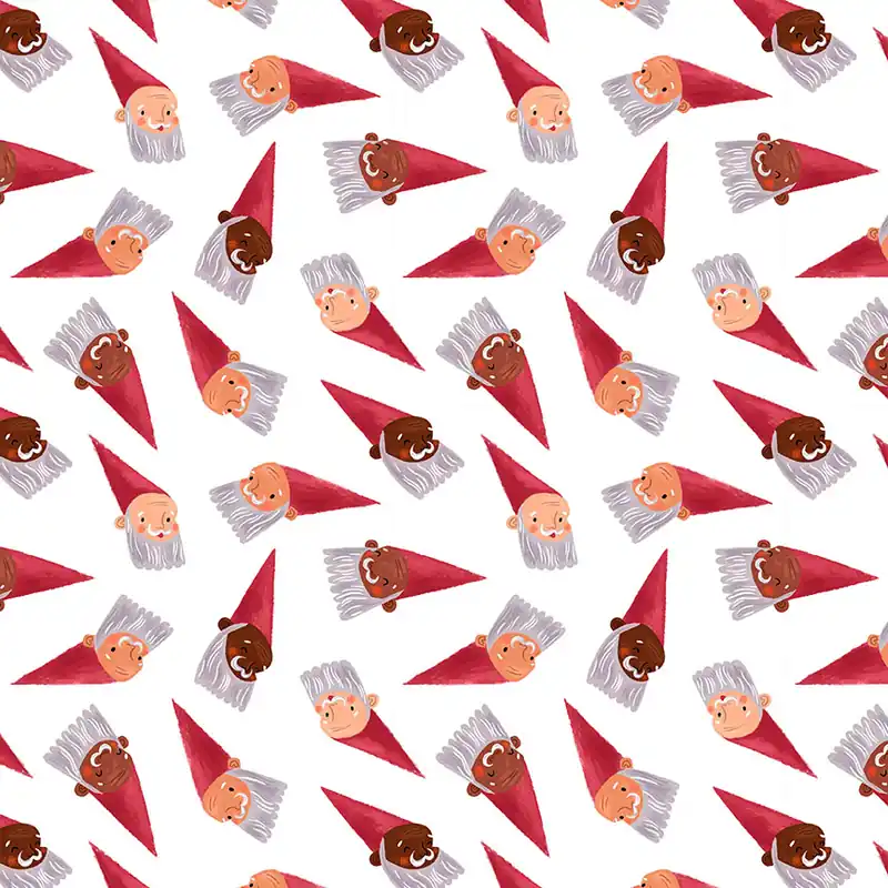 Dear Stella Fabrics Rae Ritchie Santawood Heads Premium