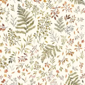 Neuheit Dear Stella Fabrics Little Forest Nina Stajner Autumn Ferns & Leaves