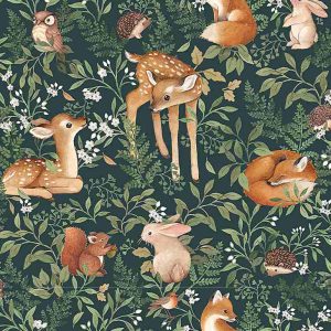 Dear Stella Fabrics Little Forest Nina Stajner Little Fawn and Friends Begrenztes Angebot
