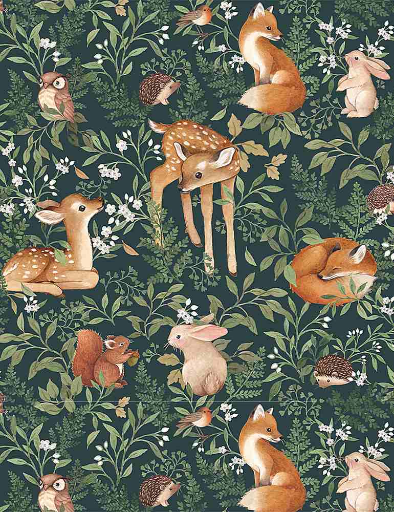Dear Stella Fabrics Little Forest Nina Stajner Little Fawn and Friends Begrenztes Angebot