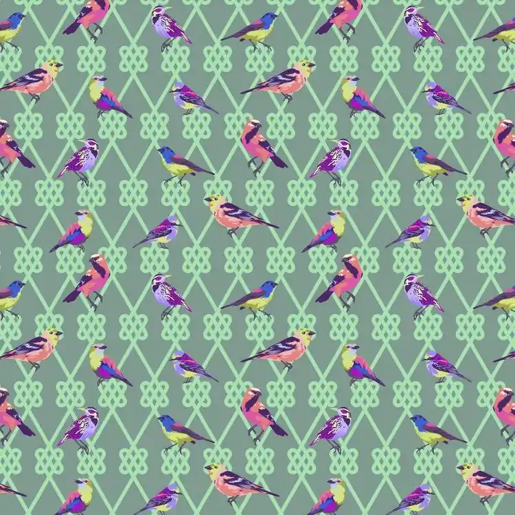 Tula Pink Moon Garden In a Finch Dusk Markenprodukt