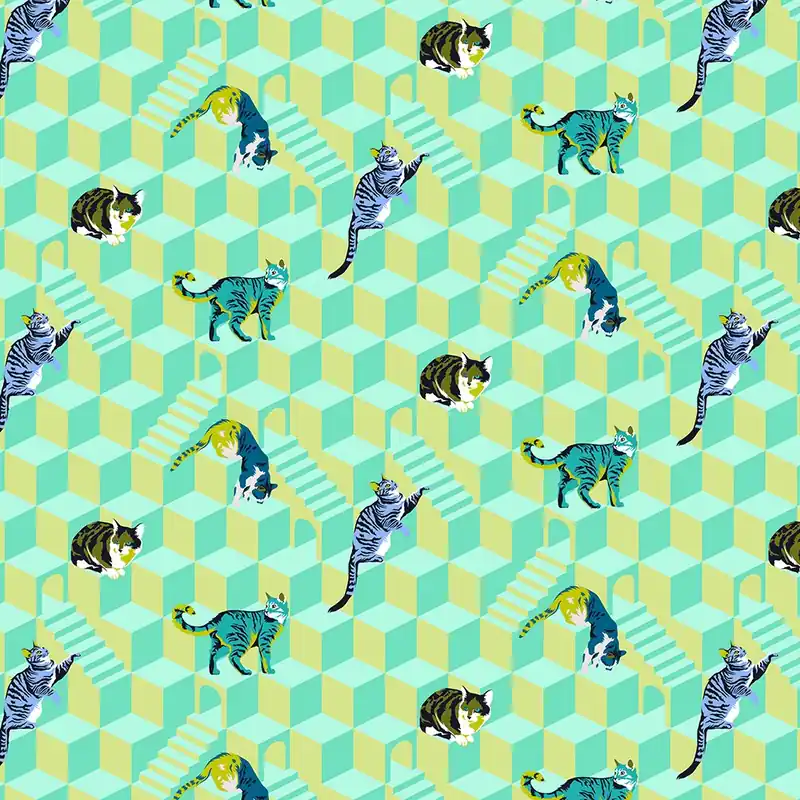 Tula Pink Besties Sitting Pretty Meadow Zertifiziert