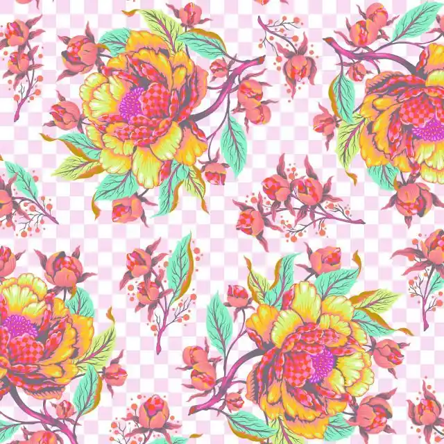 Tula Pink Untamed Peony for Your Thoughts Lunar Echt