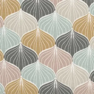 Wachstuch Alli charcoal/mustard Hochwertig