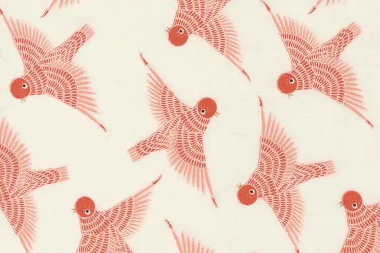 Gingiber Birdsong Birds in Flight Cardinal Neu Im Sortiment