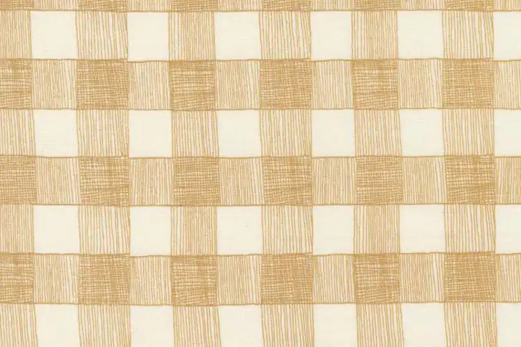 Gingiber Birdsong Hand Drawn Plaid Sunshine Schneller Versand