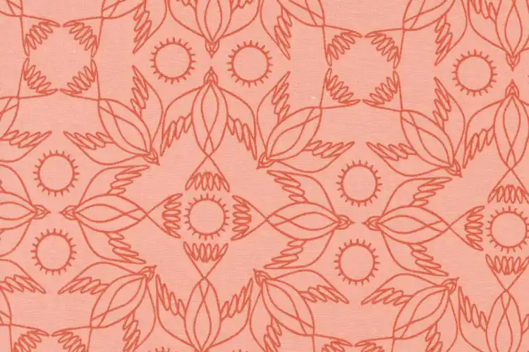 Gingiber Birdsong Kaleidoscope Bird peach Begrenztes Angebot