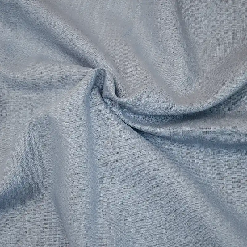 Kostenloser Rückversand Enzym washed Leinen helles blau