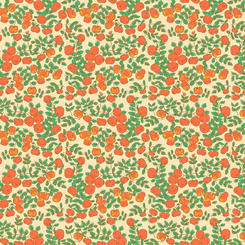 Hochwertig Heather Ross Forestburgh Apples peach