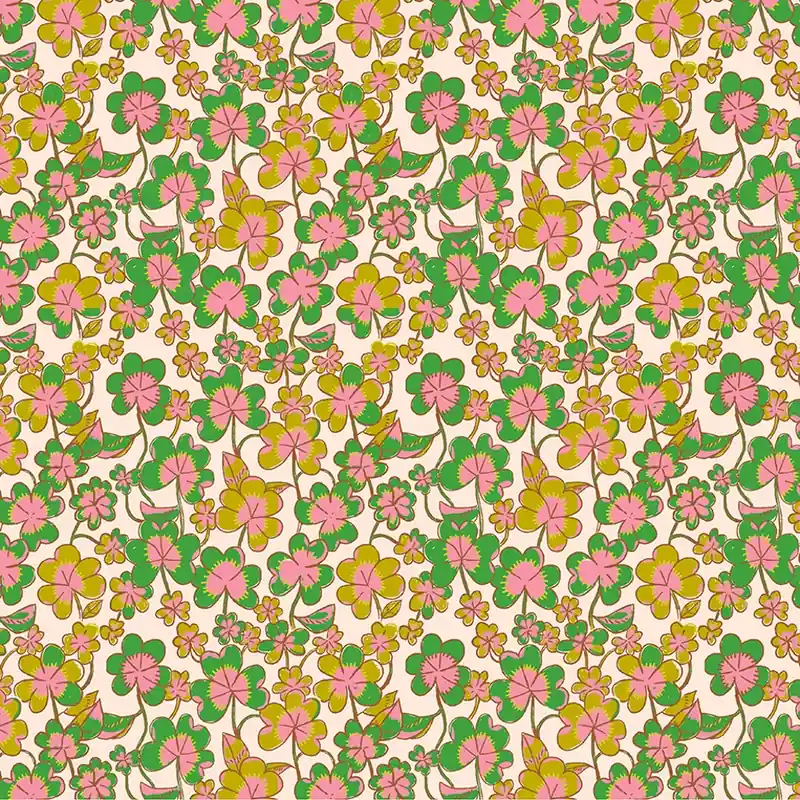 Heather Ross Forestburgh Clover blush Markenware