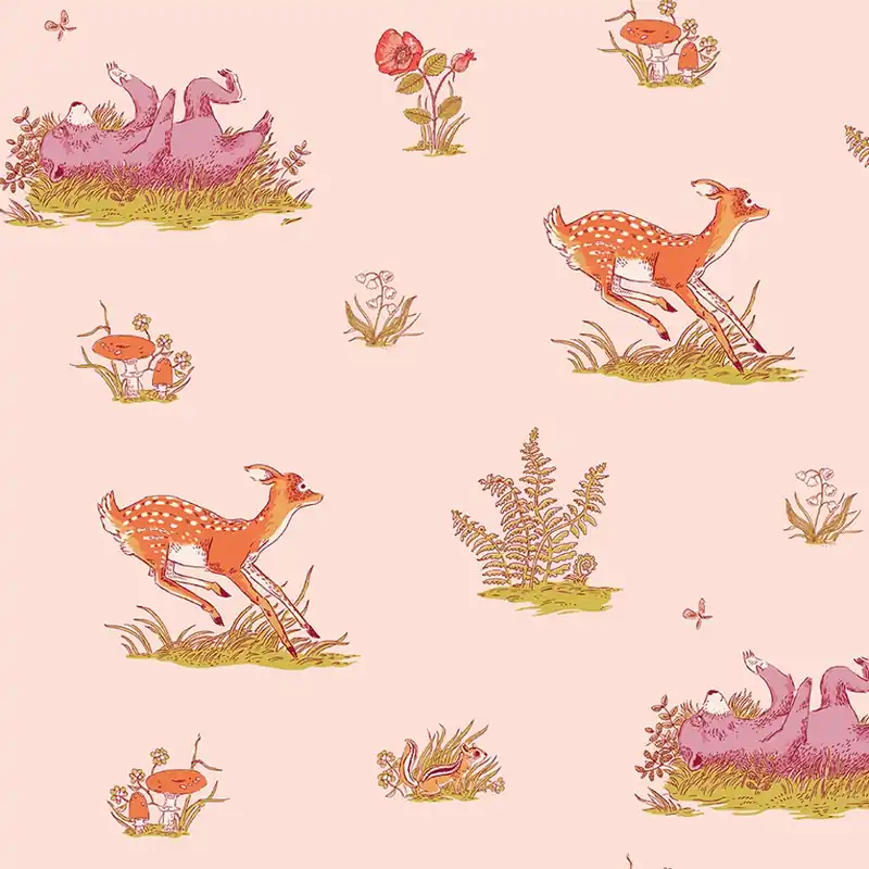 Heather Ross Forestburgh Beargrass blush Sofort Bestellen