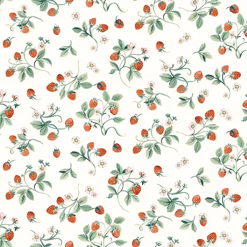 Preisreduziert Robin by Clare Therese Gray Strawberries ivory