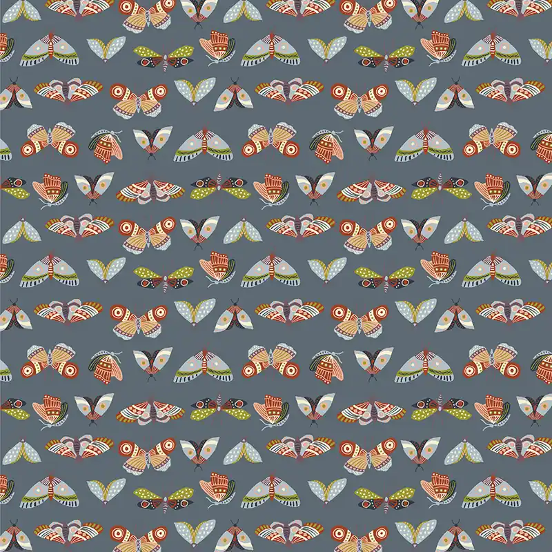 Heute Kaufen Monaluna Jennifer Moore Under the Canopy Moonlit Moths Slate