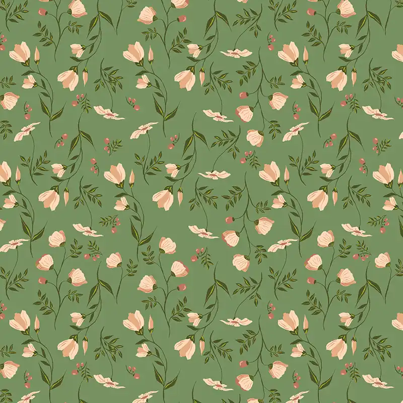 Original Monaluna Jennifer Moore Under the Canopy Wild Flower Sage