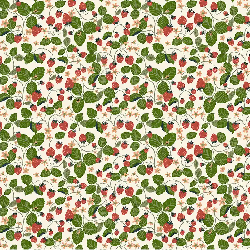 Monaluna Jennifer Moore Under the Canopy Strawberry Field Ivory Weltweiter Versand