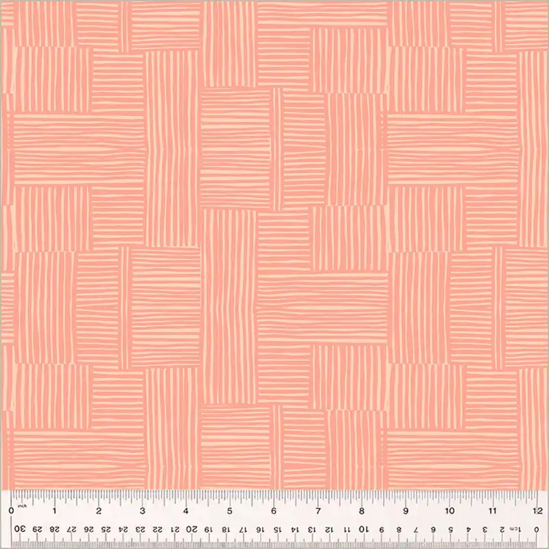 Mengenrabatt Heather Ross Ruby and Bee Blenders Woven Shell/Peachy