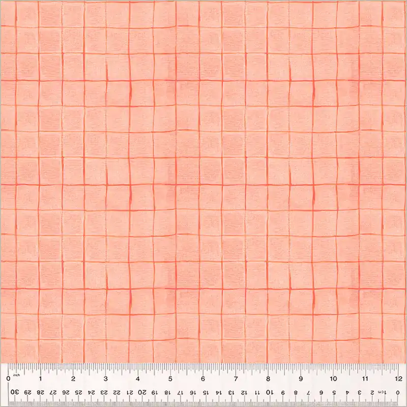 Top-Preis Heather Ross By Hand Drawn Plaid Salmon