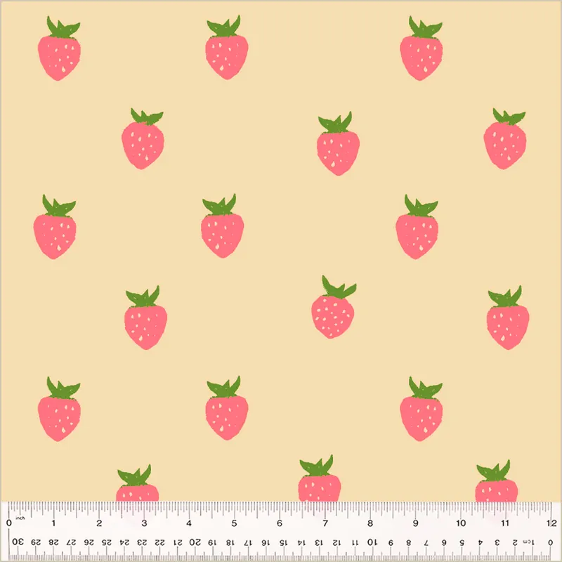 Heute Kaufen Heather Ross Quilt Back Berry Ecru