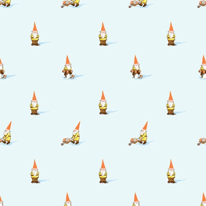 Direktkauf Heather Ross Studio Edit Gnomes Blue