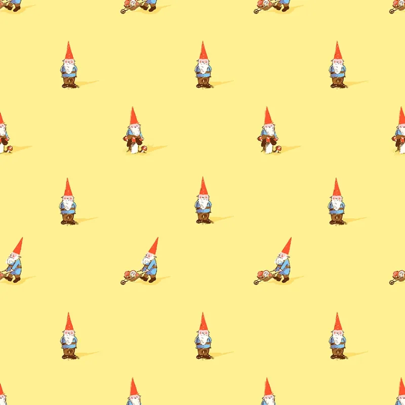Heather Ross Studio Edit Gnomes Yellow Im Trend
