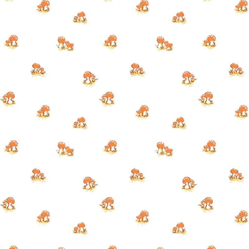 Heather Ross Studio Edit Mushrooms Cream Original