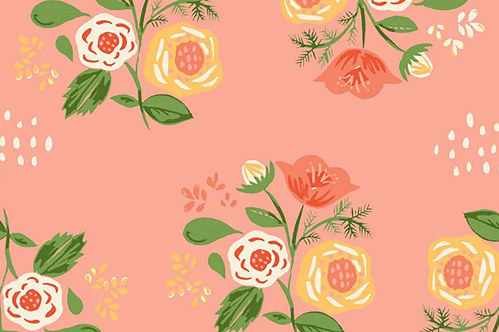 Monaluna Vintage74 Bouquet on Pink Geld-Zurück-Garantie