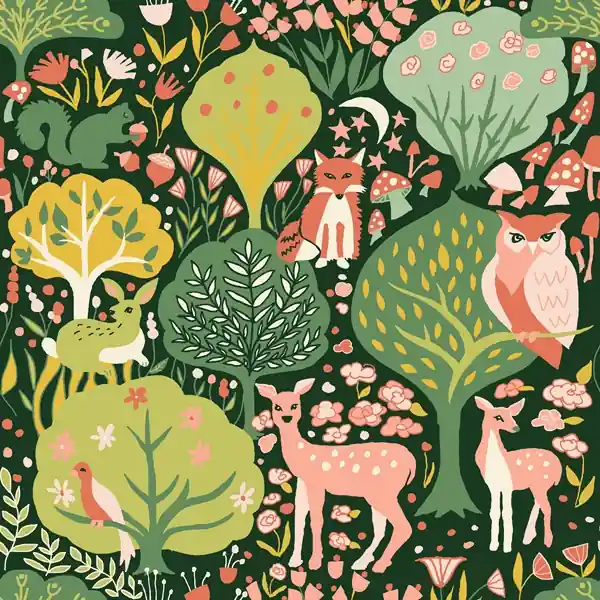 Monaluna Amour Vert – Twilit Forest Vert CANVAS Bestpreis