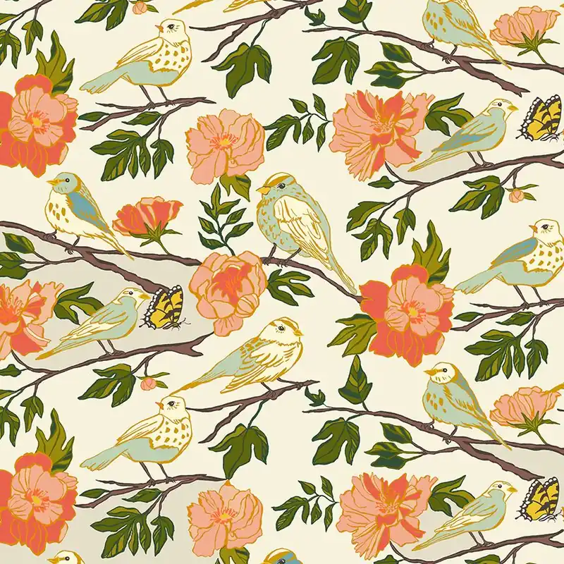 Kostenloser Versand Monaluna Jennifer Moore Lush Life Birds of a Feather Ivory