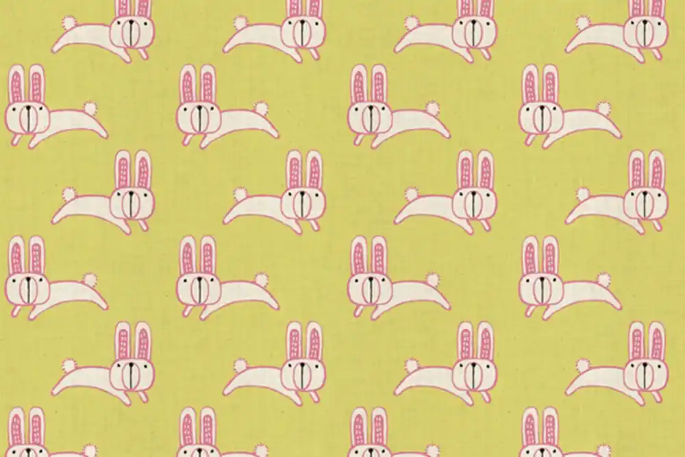 Reststück MORI NO TOMODACHI USAGI by cotton and steel zitrone Markenprodukt